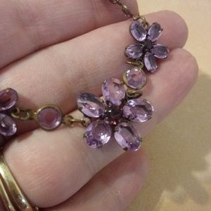 $1🎄Vintage Purple Flower Necklace